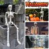 1/2pcs 40cm Joint Movable Fake Skull Skeleton for Halloween Ghost Festival Haunted House Home Bar Outdoor Decor