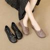 Модные Супермягкие Нескользящие Весенне-Летне-Осенние Женские Туфли Обувь на Мягкой Подошве Легкие Нескользящие Новые Удобные Кожаные Туфли