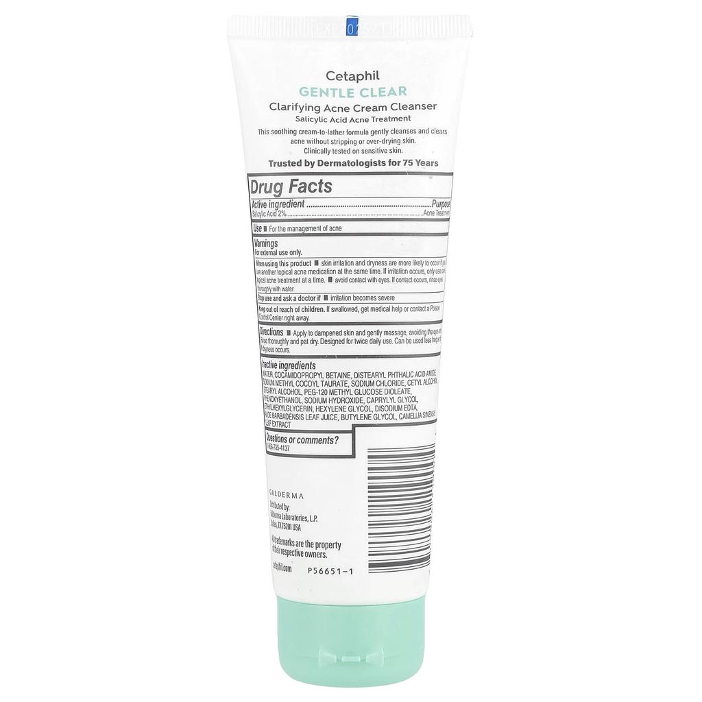Gentle Clear, Clarifying Acne Cream Cleanser, 124Ml(4.2Fl Oz)
