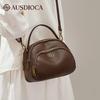 Audijia Genuine Leather Shell Crossbody Bag