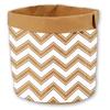 [R2255] - White Brown 'Boho' Paper Planter - 26x25 Cm
