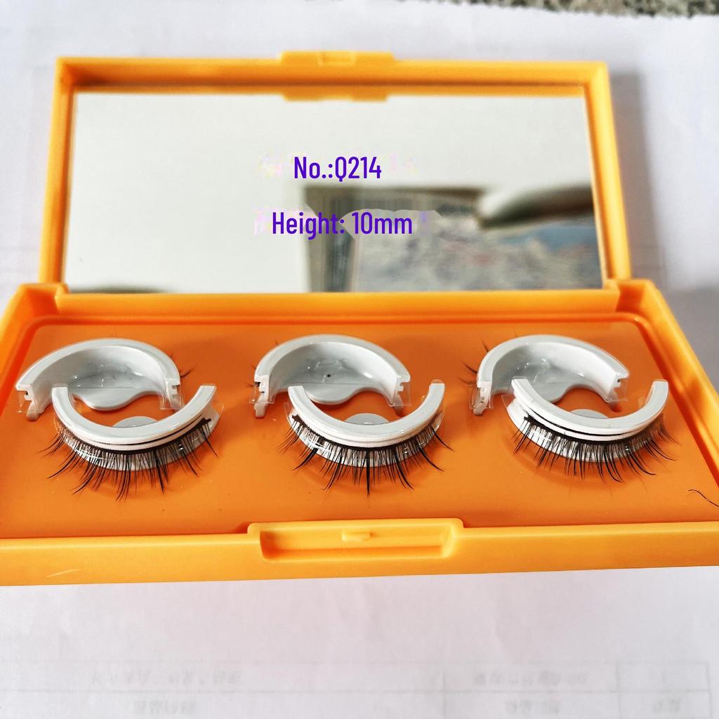 Самоклеящиеся полоски для ресниц Qiao Zitong: Три пары долговечных, простых в носке накладных ресниц.