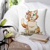 Brightheart I Am Beautiful Pillowcase Polyester Linen Velvet Pattern Zip Decorative Throw Pillow Case Car Cushion Cover