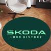 Skoda (19) Круглый офисный ковер Декоративный напольный ковер для офиса, спальни, гостиной и домашнего пространства