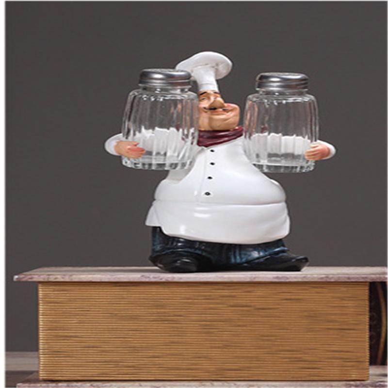 American Country Resin Creative Kitchen Restaurant Cake Shop Decoration Chef Character Craft Gift