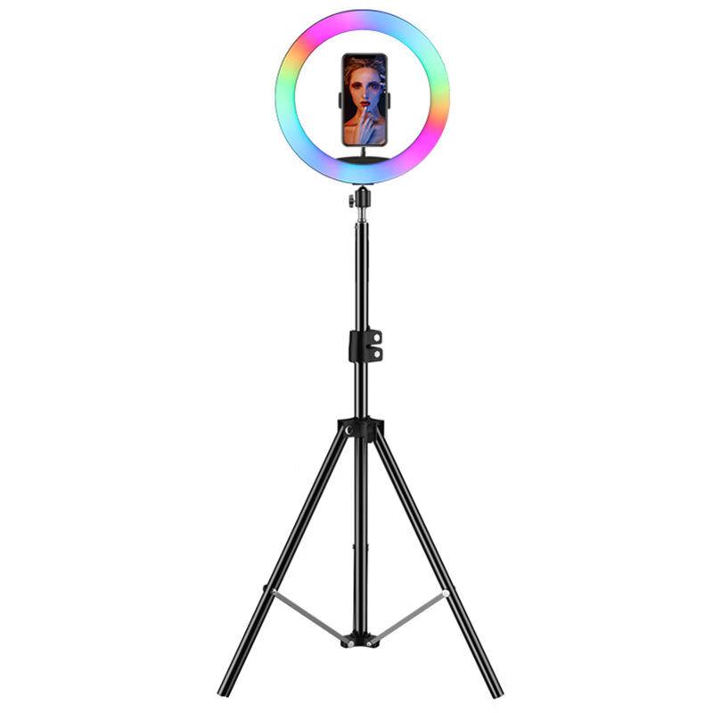 OEING 33CM RGB Ring Light with Stand & Selfie Remote