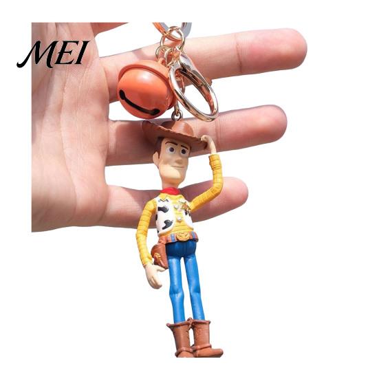 Woody Keychain Pendant, Buzz Lightyear Car Air Freshener, Aromatherapy Cartoon Character Vent Clip Accessory for Toy Fan Gift Durable Charm