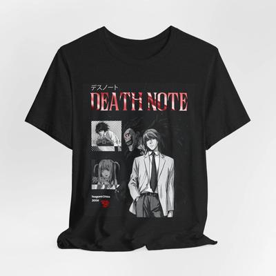 Футболка унисекс Death Note – смелый дизайн в стиле аниме, идеально подходит для любителей манги.