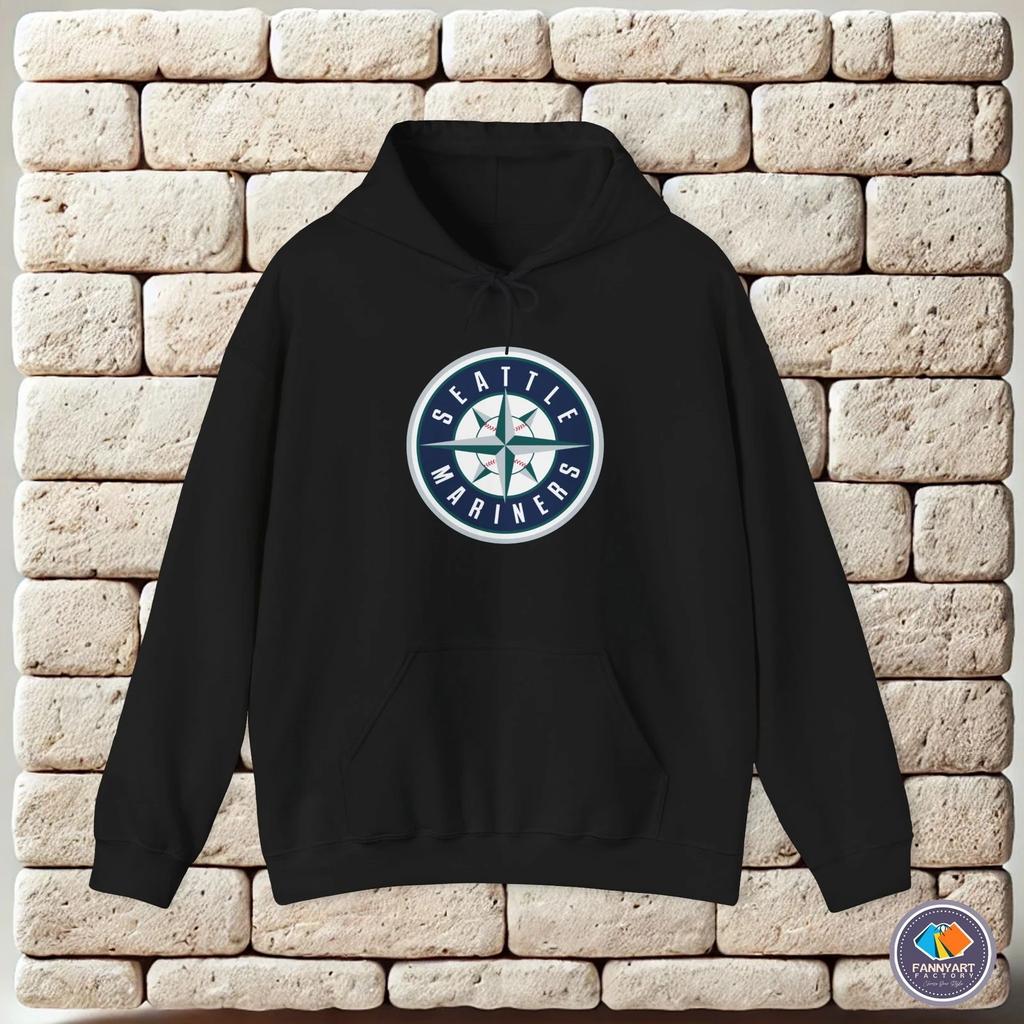 hoodie-Casual Pullover Sweatshirt Seattle Mariners Baseball Club