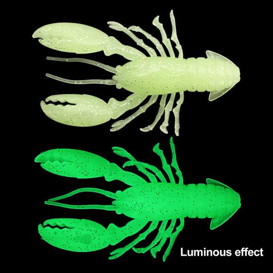 8 шт. Мягкие приманки Рыболовные приманки Реалистичный вид Яркий цвет Мини-размер Портативные Креветки Искусственные приманки