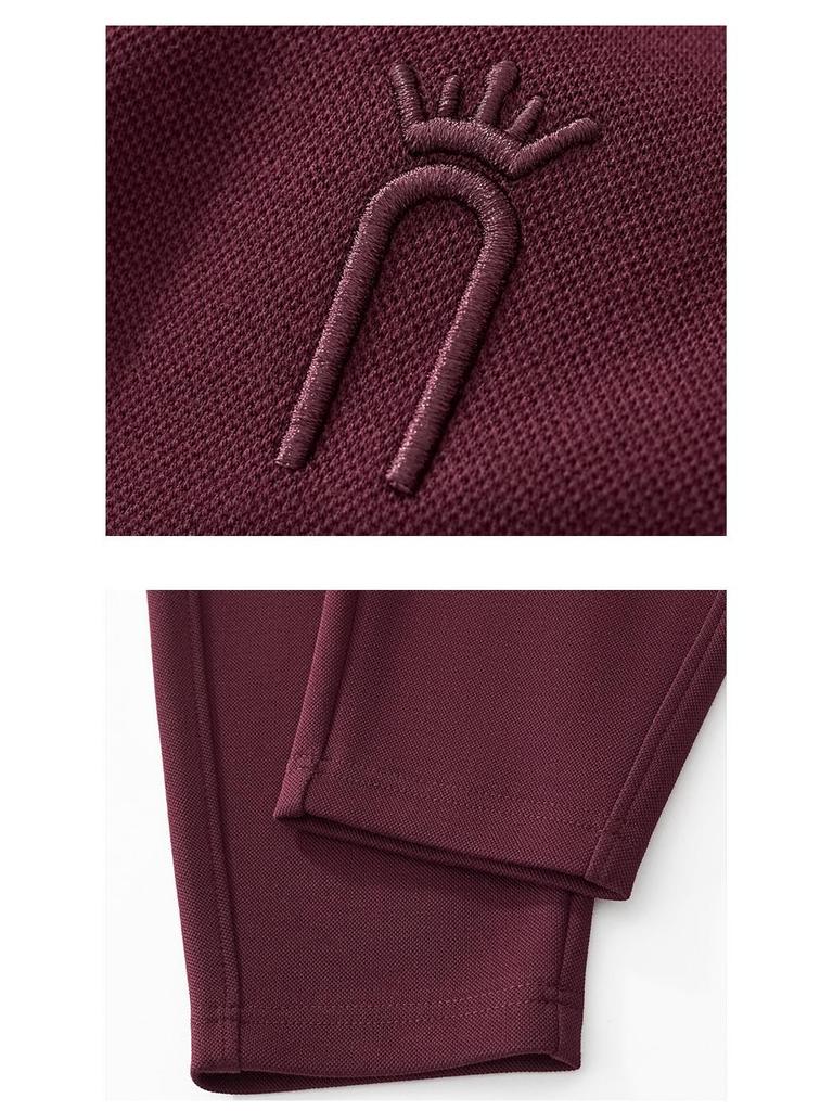 GAGN Women's Red Cropped Harem Pants - Slimming, Loose Fit, Plus Size, Casual for Early Autumn and Spring.