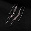 Серьги-капли для предотвращения аллергии для женщин, модные элегантные очаровательные креативные украшения для невесты с длинной кисточкой