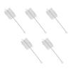 Pack Of 5 Nylon Bottle Cleaning Brushes With Stainless Steel Handle Suitable For Narrow Bottle Necks Kitchen Office Use