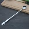 Long Handle Mixing Spoon Stainless Steel Soup Coffee Ice Cream Honey Milk Coffee Scoop Kitchen Utensil Cutlery Flatware