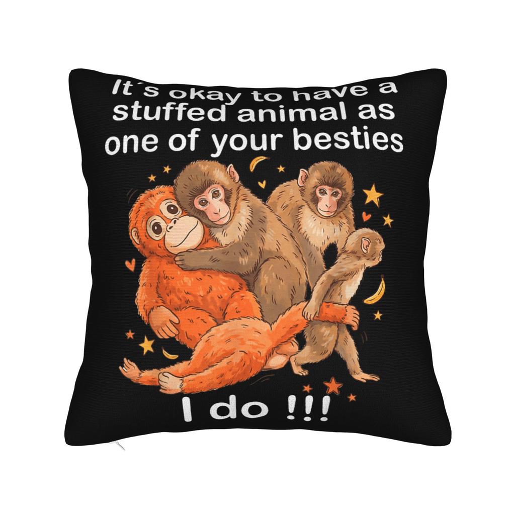 Baby Monkey Punch I Love Punch Pillow Cover Novelty Pillow Case For Sofa Home Decoration Design Pillowcases Gift