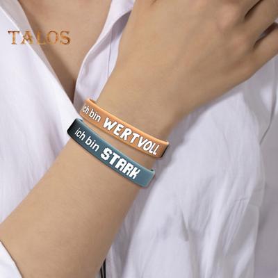 12 шт. браслет с мотивирующим посланием, вдохновляющие высказывания, силиконовые браслеты, оптовая продажа, браслеты унисекс, мужественные подарки для детей, подростков, студентов