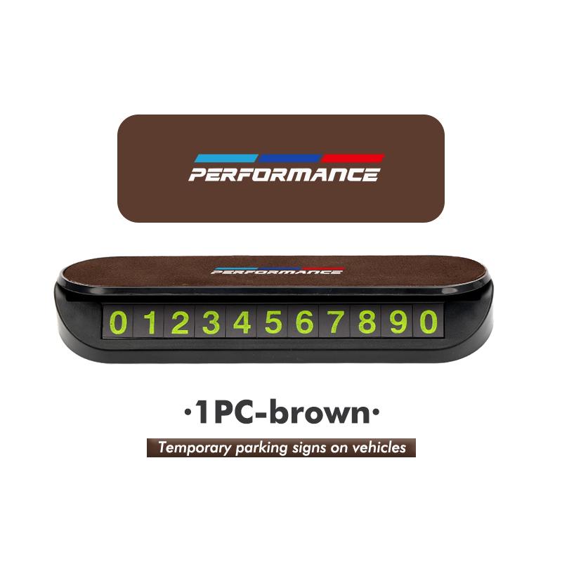 Car Temporary Parking Card Phone Number Card Plate Telephone For BMW X1 X3 X4 X5 X7 G20 G38 F20 F39 F48 E46 E60 E36 E39