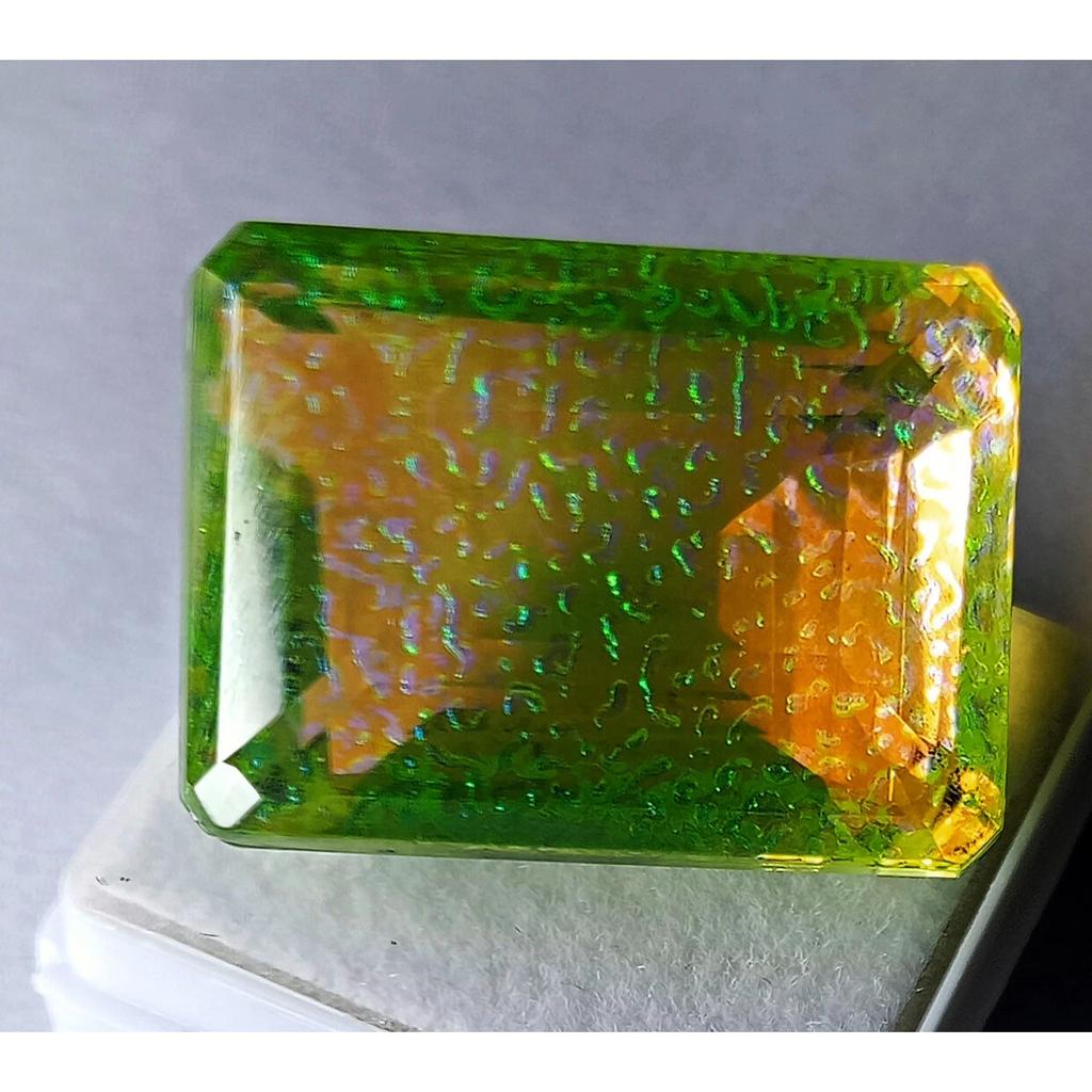 Emerald Cut Natural Monarch Fire Opal Doublet 65-67 Ct Fabulous Gemstone