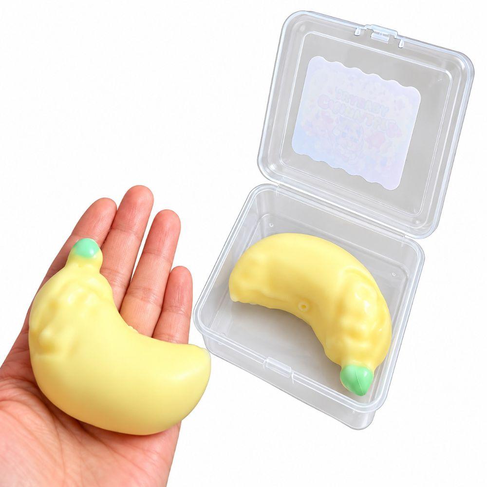 Crackable Texture Crispy Stress Balls Banana Crunchy Sound Ball For Stress Anxiety Relief