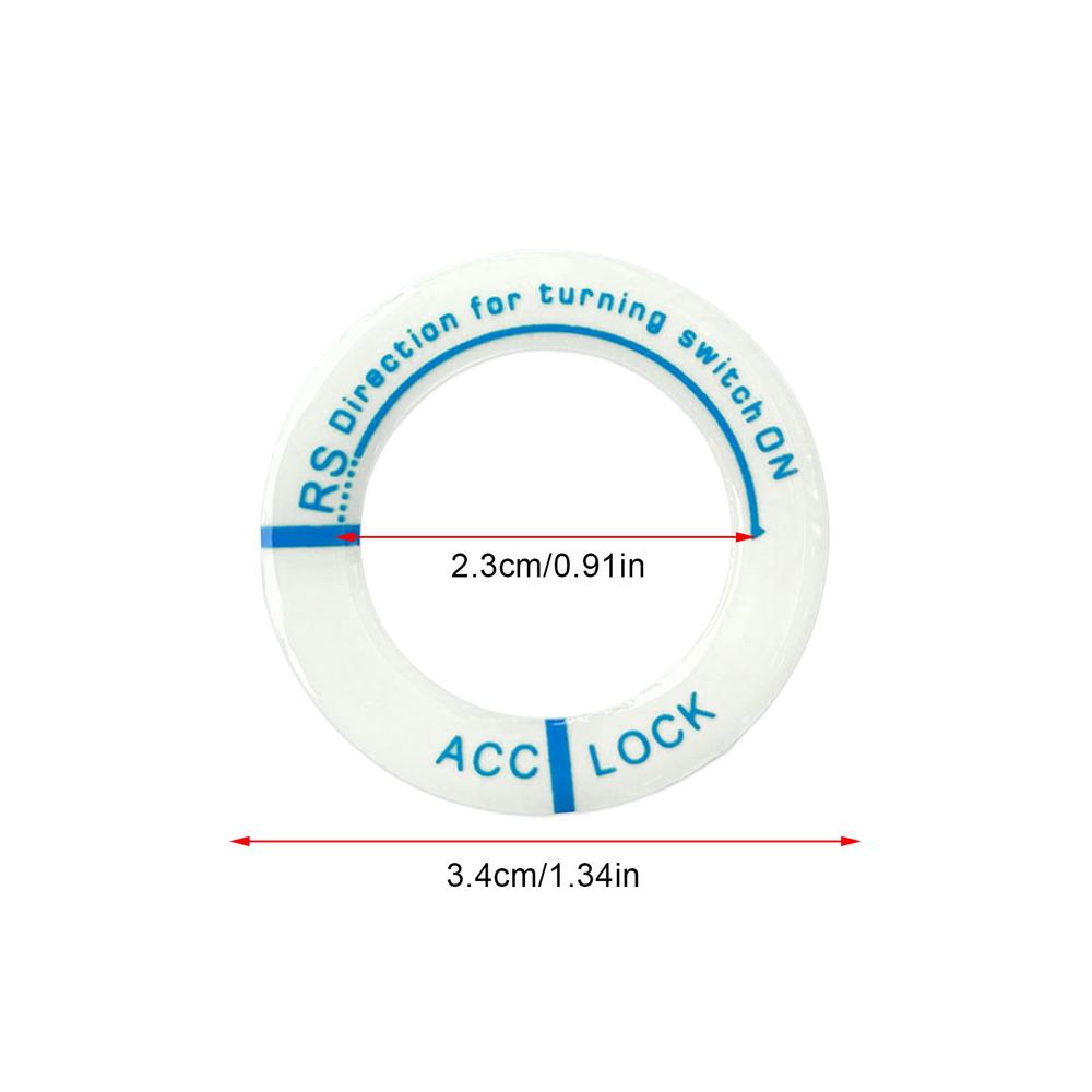 Светящаяся наклейка на кольцо переключателя зажигания автомобиля, наклейки на автомобильные брелки, декоративные наклейки на мотоциклы, 3D-крышка переключателя, светящаяся в темноте
