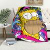 Смешное Мультяшное Одеяло The S-Simpsonss Одеяло для Дивана Дивана Путешествий Дома Пешего Туризма Пикника Постельное Белье Фланелевое Одеяло подарок на день рождения