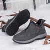 Зимние ботинки для снега 2024 года, мужские повседневные ботинки без застежек, теплые меховые удобные кроссовки, нескользящие ботинки, мужская обувь Zapatos Hombre