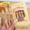 5 шт. гелевая ручка Kawaii Cartoon Capybara, быстросохнущие нейтральные ручки, гладкие ручки для письма, офисные принадлежности, канцелярские принадлежности для студентов, подарки