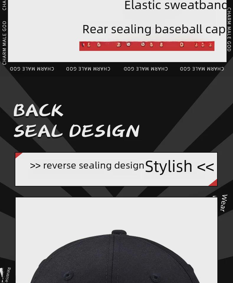 Мужская бейсболка большого размера с герметичным жестким верхом и короткими полями — модная, двусторонняя, в стиле «утконос» для пар