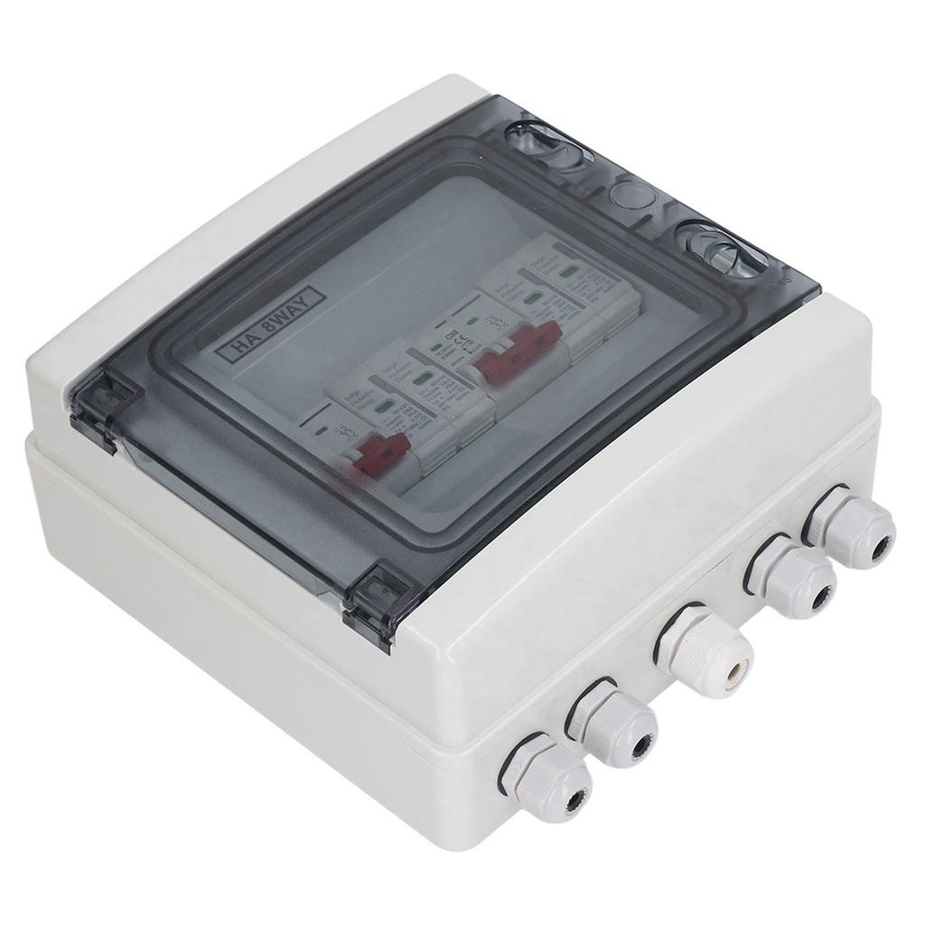 Солнечный разъединитель DC500V 2 в 2 выхода Защита от перенапряжения PV Распределительная коробка IP65 Водонепроницаемая 32A 20-40 кА