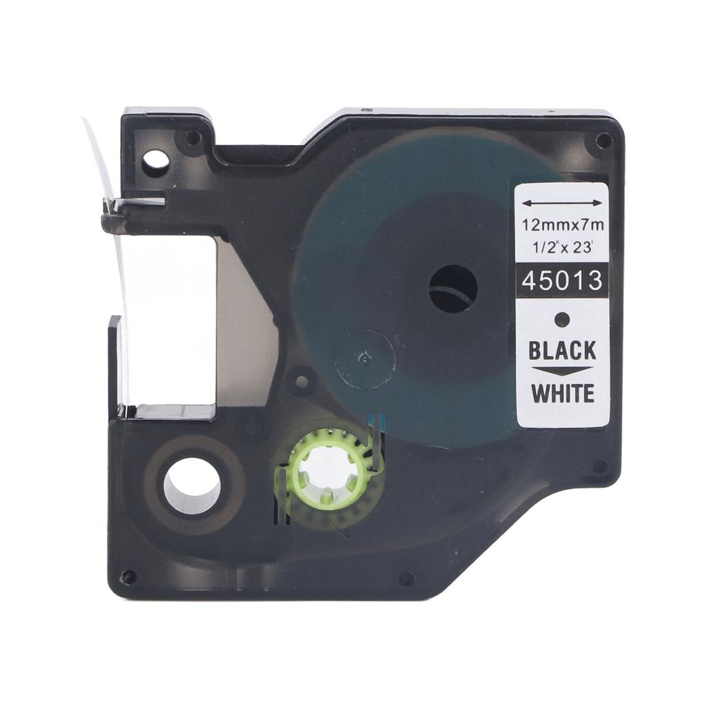 12mm Label Maker Tape Replacement 23.0ft Length Waterproof High Laminated Label Maker Tape for Test