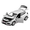 1/24 HONDA CIVIC TYPE-R Alloy Die Cast Toy Car Model Sound and Light Children's Toy Collectibles Birthday Gift
