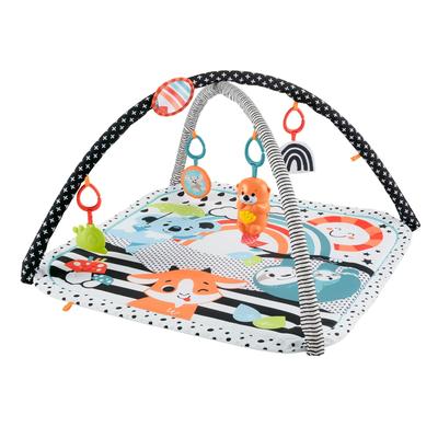 Fisher-Price Развивай свои чувства! Музыкальный развивающий коврик 'Морская выдра', Игрушка для малышей, Игровой коврик-гимнастика для младенцев, Возраст 0+ месяцев, HBP41