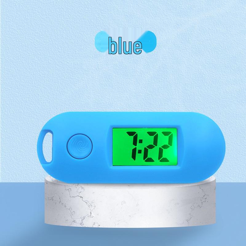 Минималистичный брелок-таймер цвета макарон: Портативные электронные часы для студентов с отображением времени и даты