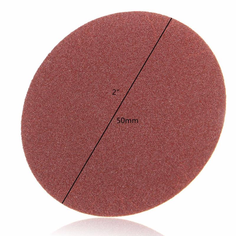 PDTO 25PCS 180 Grit 2'' Roloc Roll Lock Sanding Disc Sandpaper Abrasive Pads