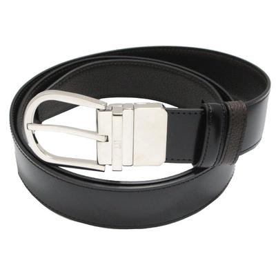 [Dunhill] Мужской ремень DU26R4T18MD20142 35MM Пряжка-язычок REC BELT LT, КОРИЧНЕВЫЙ, 42 [Двусторонний][Регулируемый размер] [Б/у]