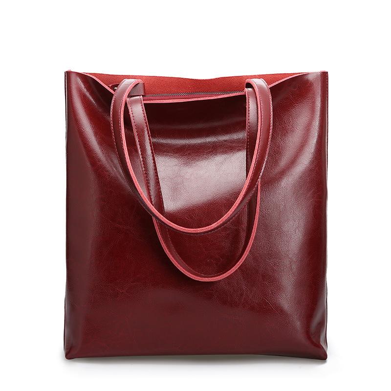DIENQI Real Genuine Leather Women Shoulder Bags Large Female Office Retro Bag Ladies Hand Big Bags for women Sale