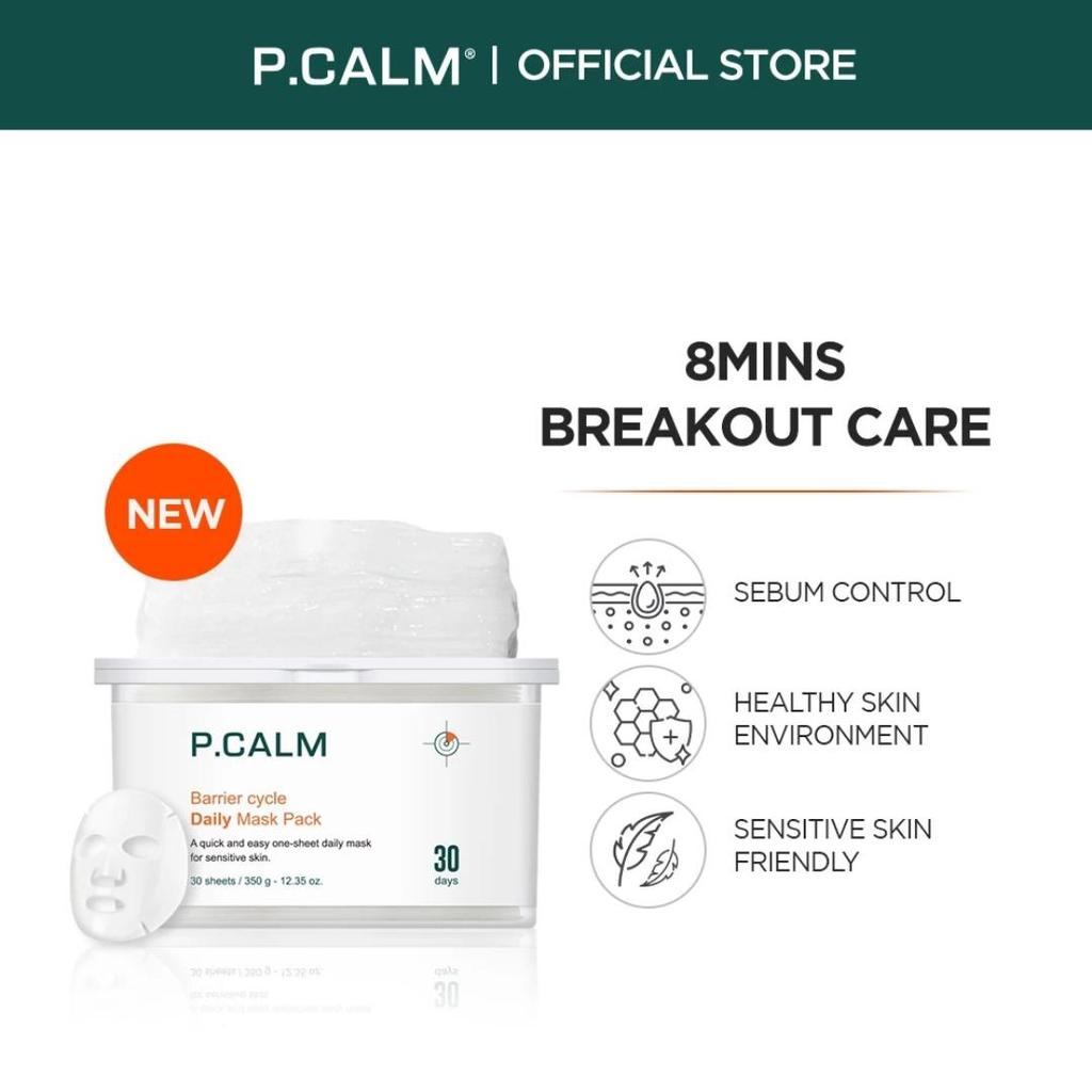 [P.CALM] Barrier Cycle Daily Mask Pack 30sheet