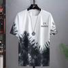 Футболка свободного кроя Gradient Summer Men's, модная повседневная с коротким рукавом