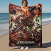 1PC Lord of the Rings Fellowship of the Ring Outdoor Flannel Blanket Soft Plush Decor for Picnics, camping,Bedroom, Playroom, Office1224A