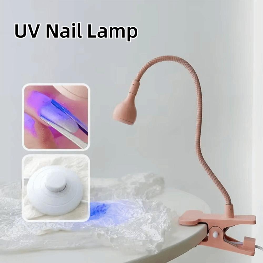 Clip-On UV LED Nail Lamp Foot Pedal Switch Gel Polish Curing Lamp Professional Use