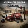 Военные Вторая мировая война Фердинанд Jagdpanzer Финальное производство Танк Тигр Сборочный цех Солдаты Строительные блоки Кирпичи Игрушки Подарки для детей