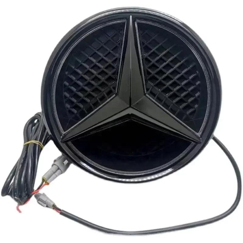 AABGZ1 Car Front Grilled Star Emblem LED Illuminated Logo White Blue Red Light for Mercedes Benz W253 W204 W205 W213 glc gle w166 w176