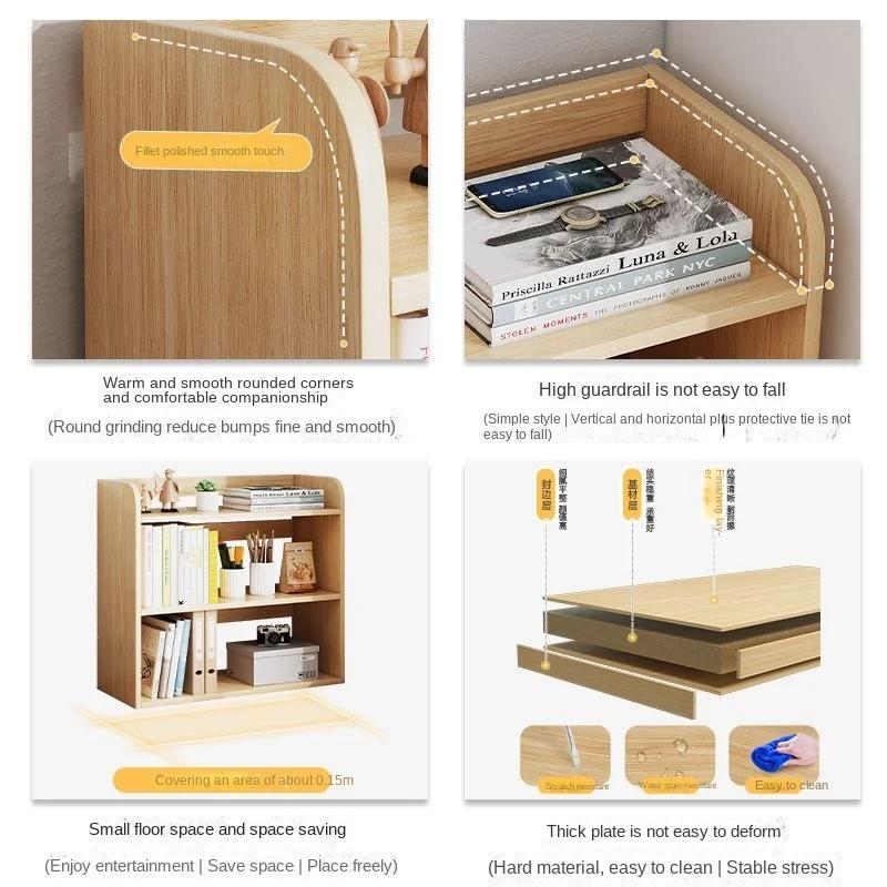 Vintage Storage Cabinet Cabinet Shelves Simple Multi-Storey Dormitory Office Tables Desktop Cabinet Rawer Display Organizer