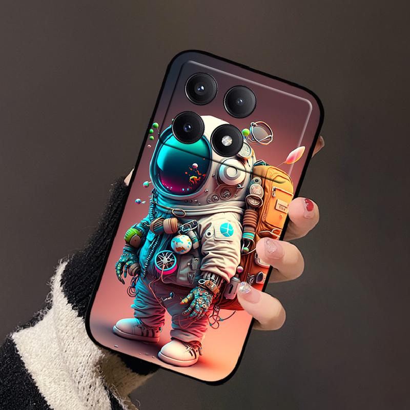 Чехол для Xiaomi Poco X6 Pro Модный Рисунок Мягкий Силиконовый Задний Чехол Для Xiaomi PocoX6 Pro Funda Poco X6Pro Бампер Мультяшный Capa