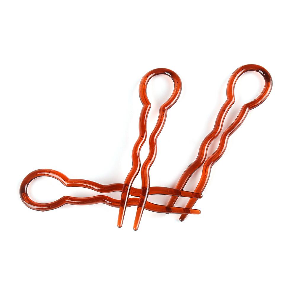Fashion Hair Fork Styling Tools Hair Accessories U Shape Hair Clip Plastic Hair Stick Hairpin