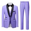 2023 Men's Shawl Collar Tuxedo Three-Piece Suit: Perfect for Grooms, Groomsmen, or Hosting