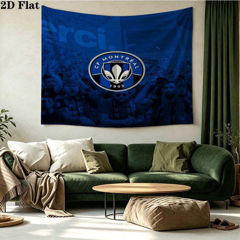 CF Montréal Printed Tapestry – Wall Hanging for Bedrooms, Dorms, and Home Decor