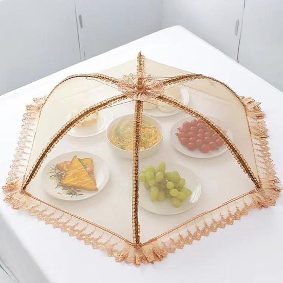 Складная сетчатая крышка для еды, многоразовая, отпугивающая насекомых, защита для еды на открытом воздухе