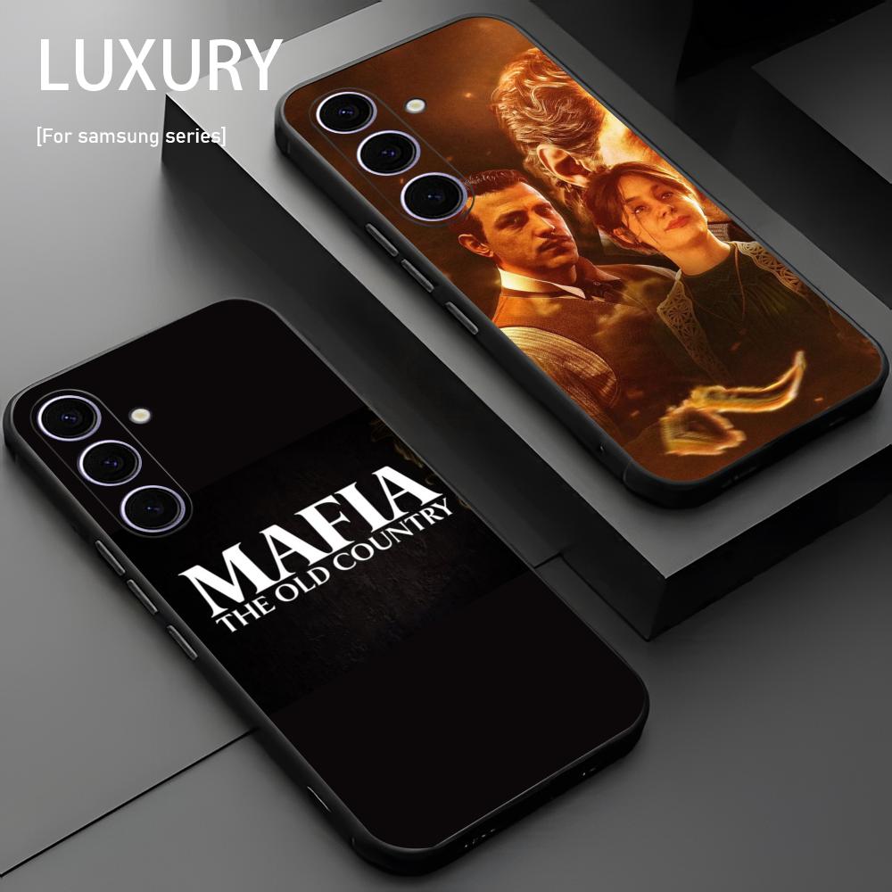 Чехол для телефона Game Mafia the old country Для Samsung Galaxy S25 S24 S23 S22 S21 S20 Plus Ultra Note20 Мягкий Черный