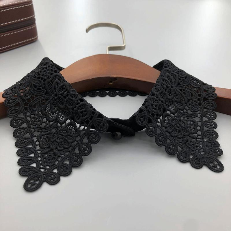 Fashion Pearl Decorative Fake Collar Shirt Sweater Dress Detachable Lapel False Collar For Women Girls Neck Accessory